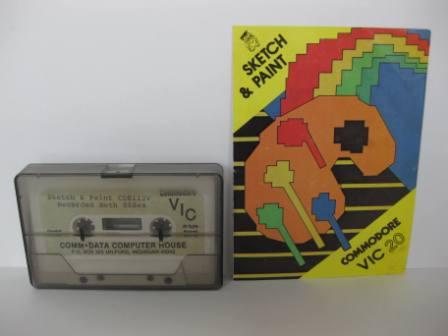Sketch & Paint (Cassette) (w/ Manual) - Vic-20 Game